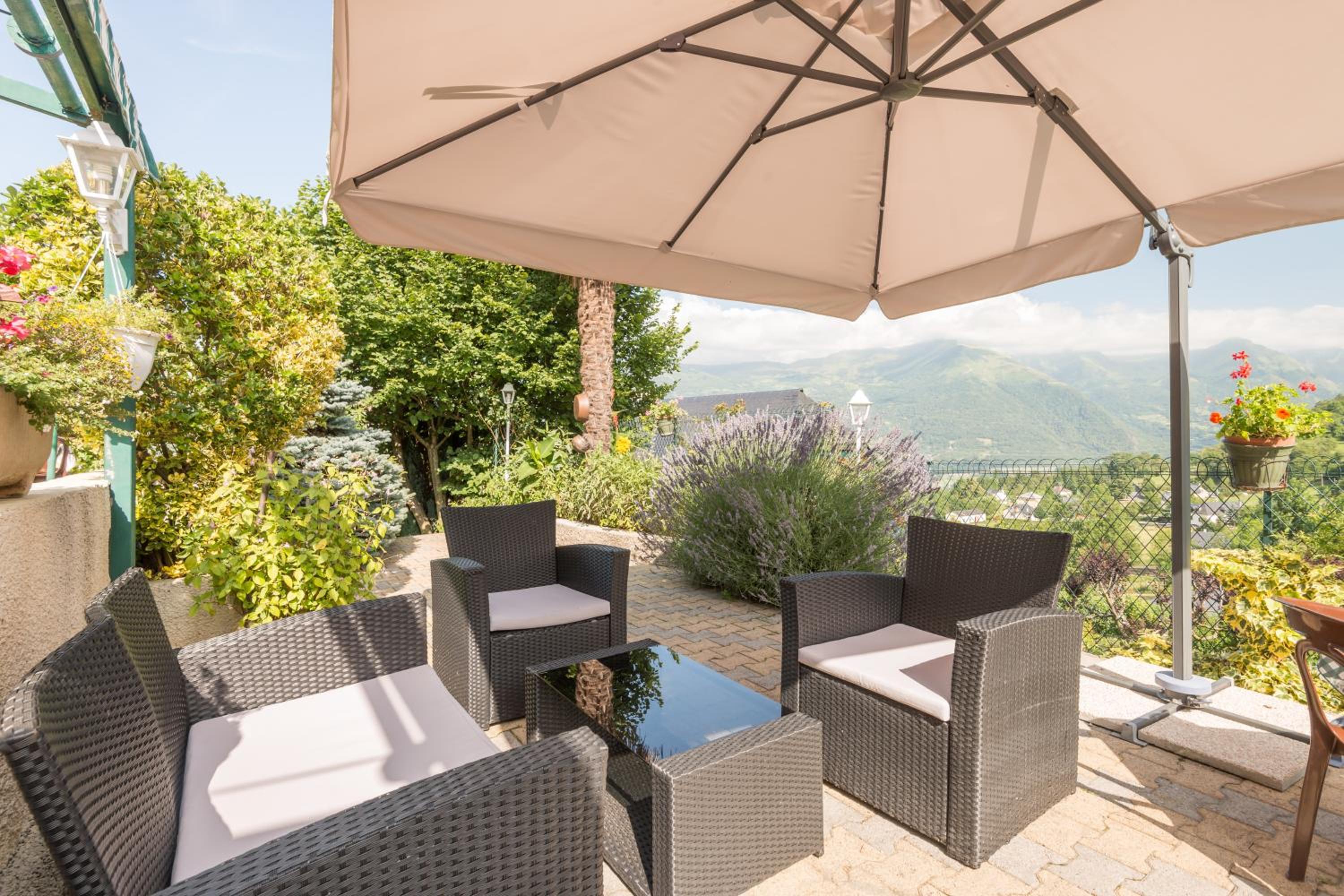 outdoor BBQ area