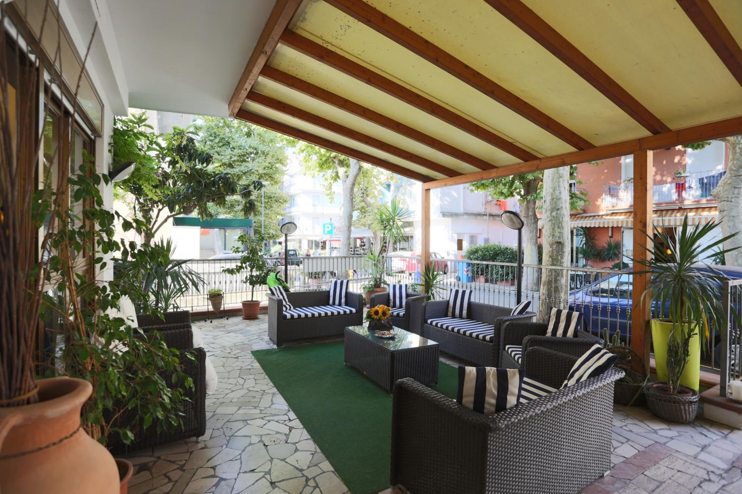 outdoor BBQ area