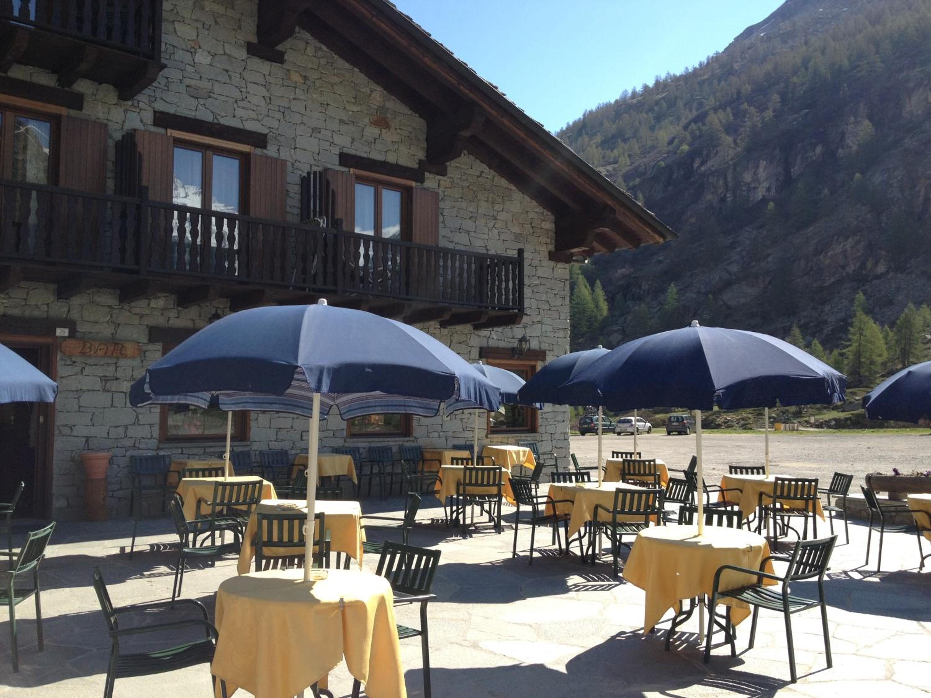 outdoor BBQ area