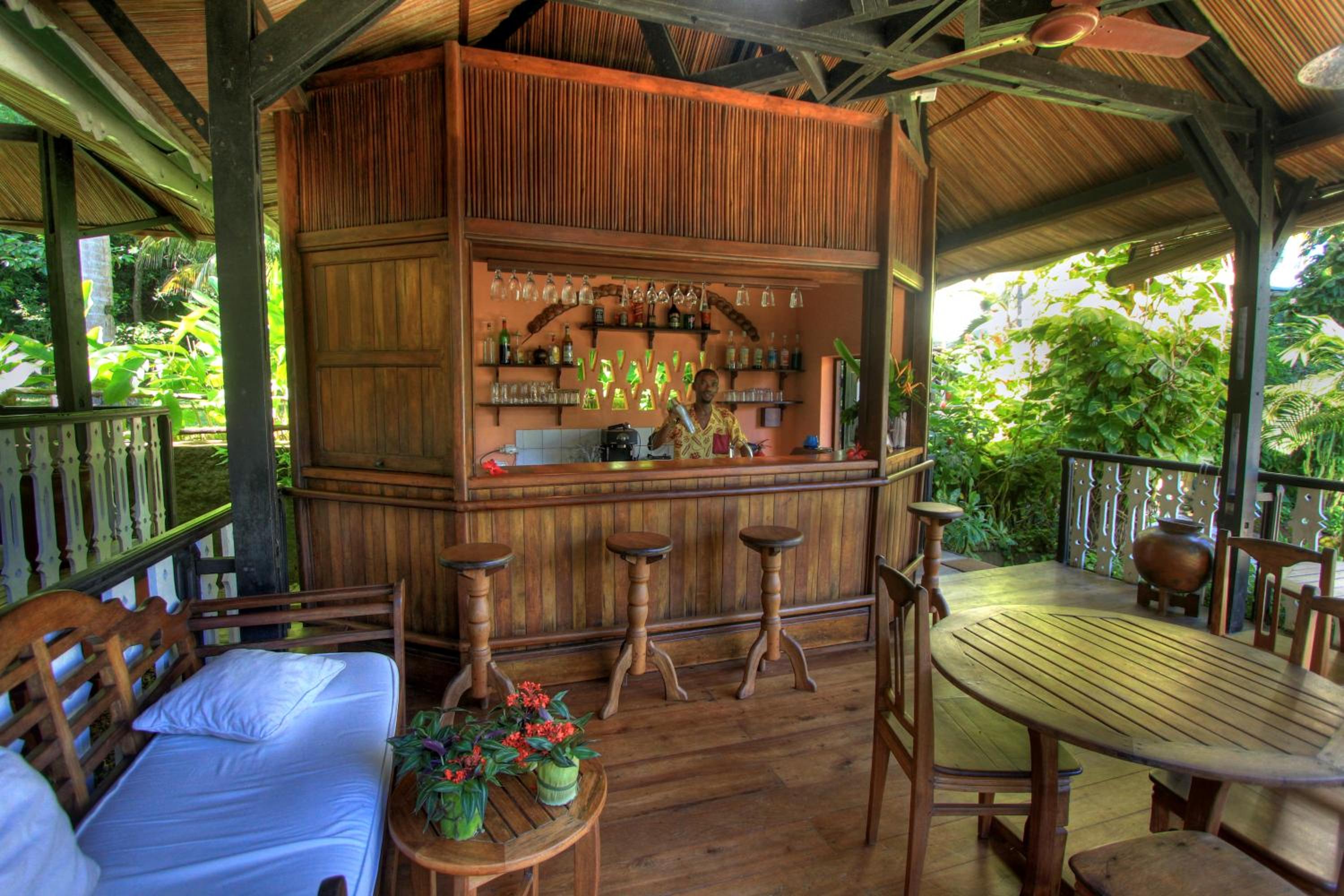 outdoor BBQ area