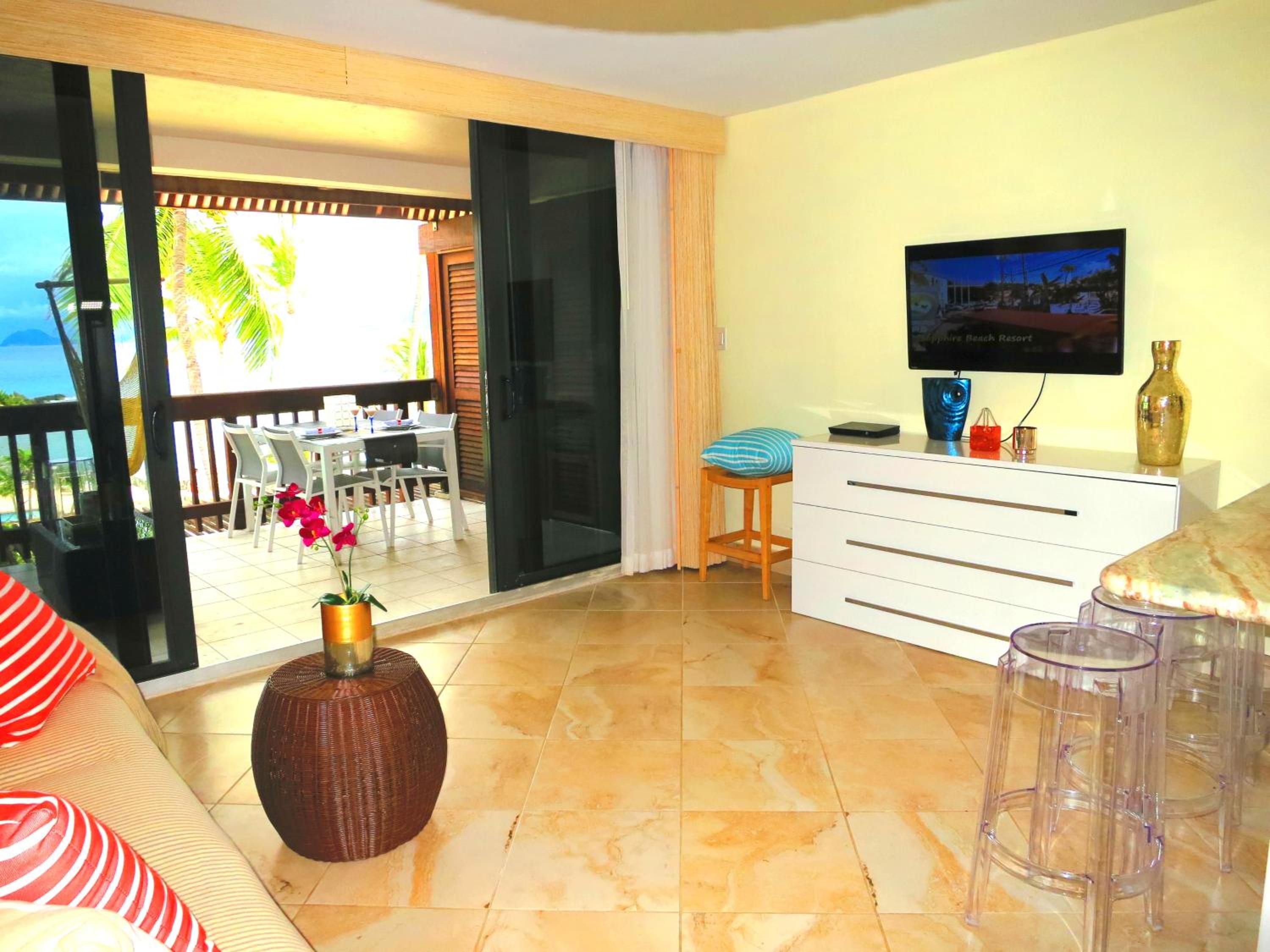 Luxury Beachfront Duplex Villa on Sapphire Beach IV