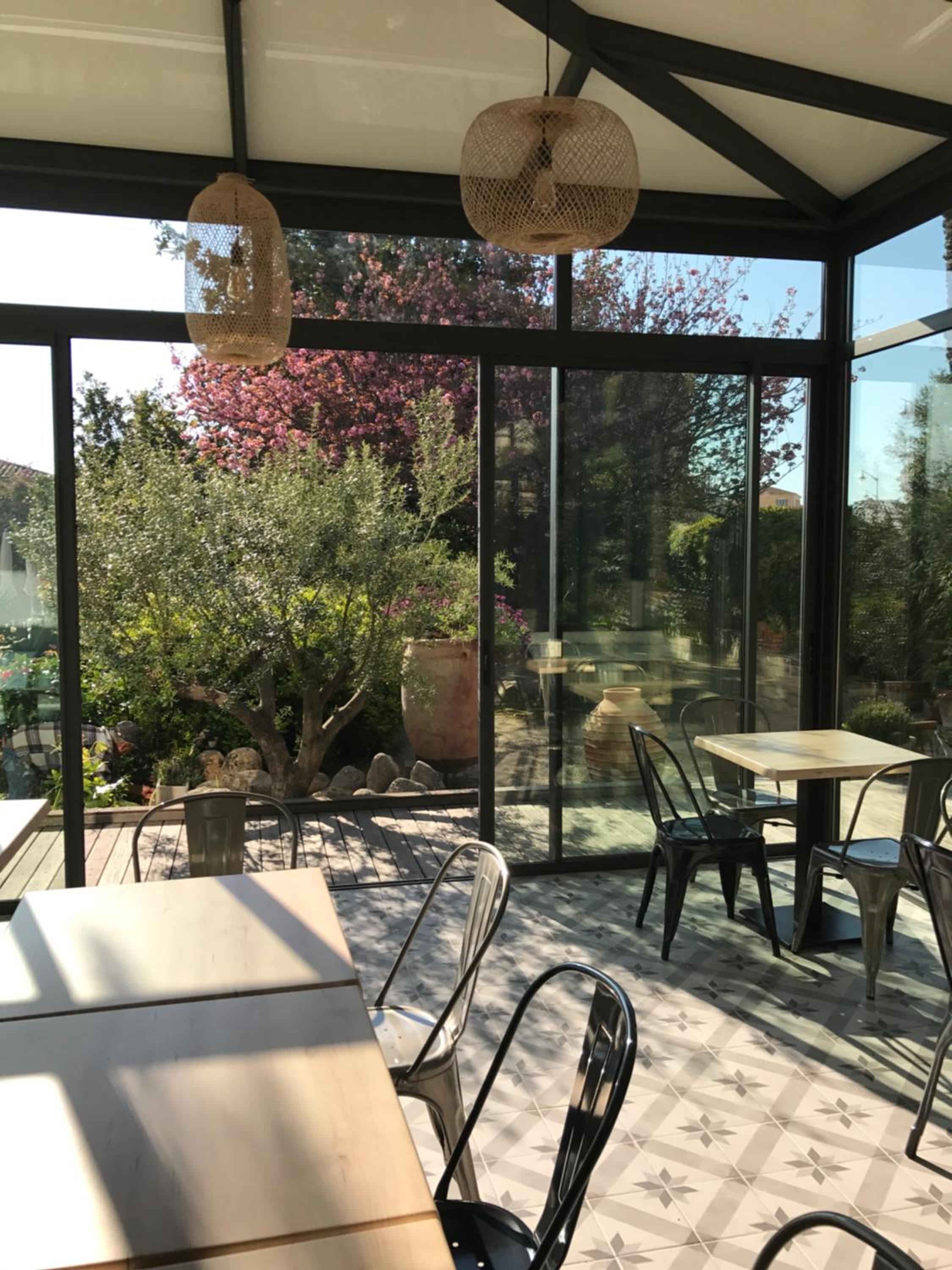outdoor BBQ area