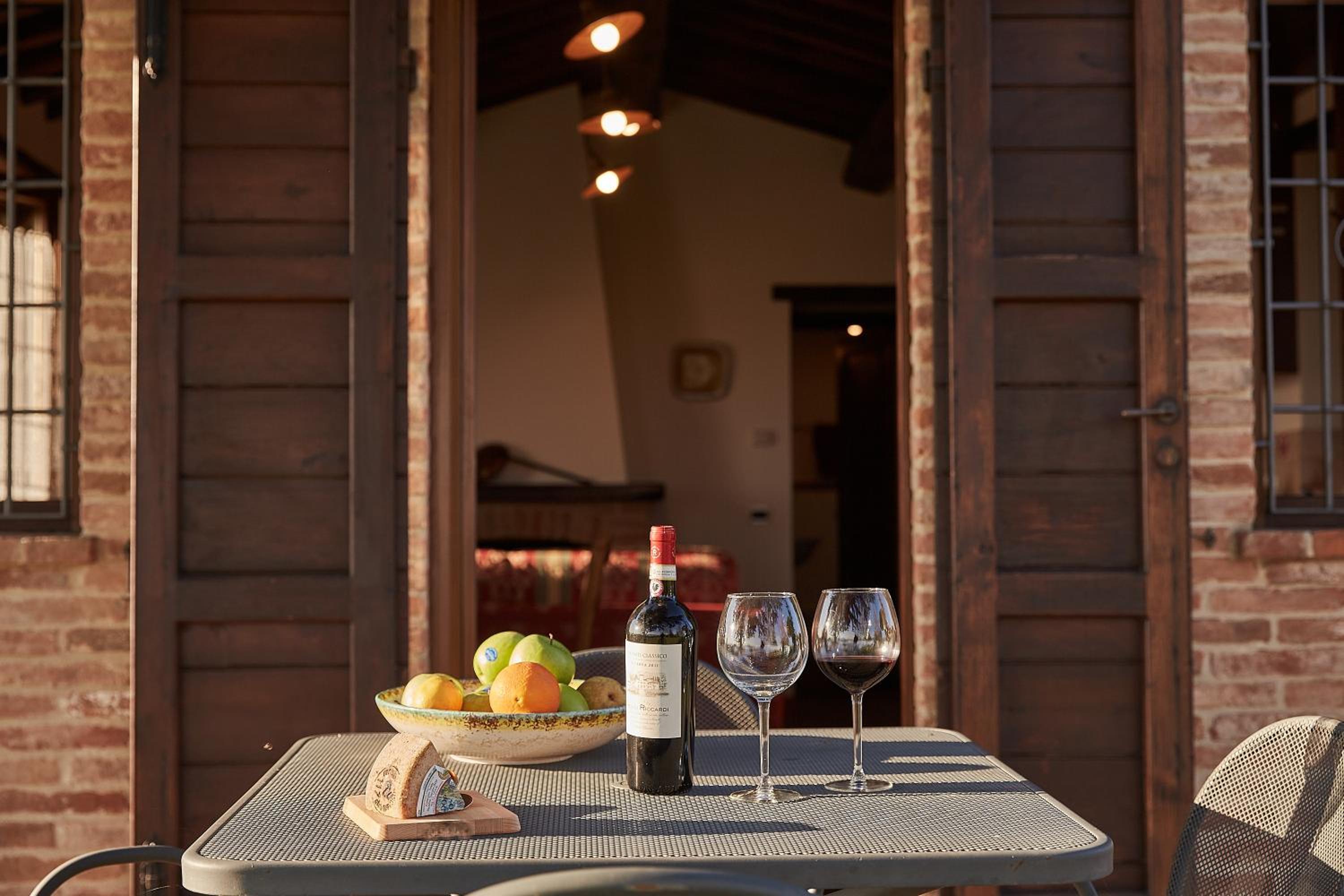 outdoor BBQ area