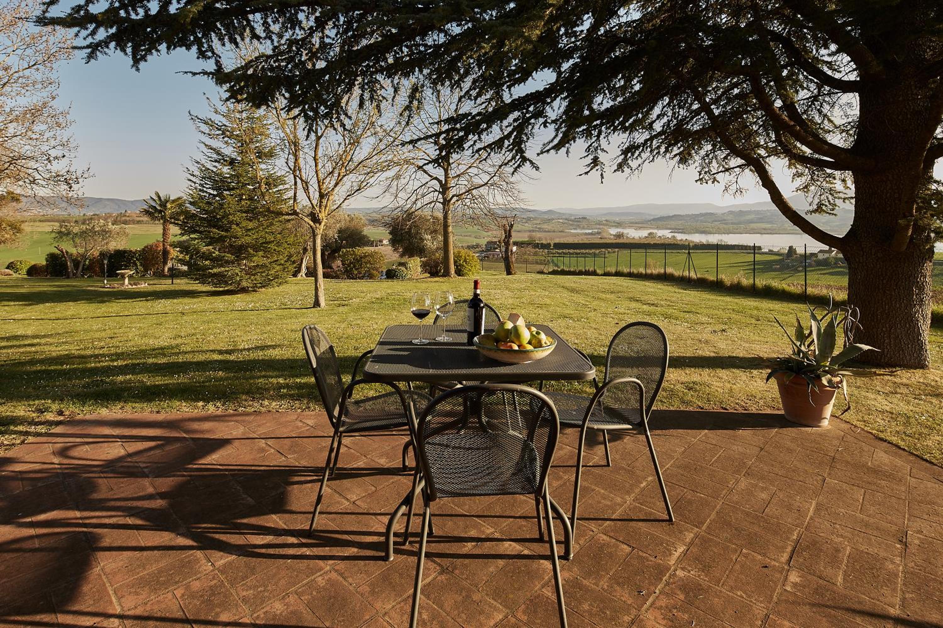 outdoor BBQ area