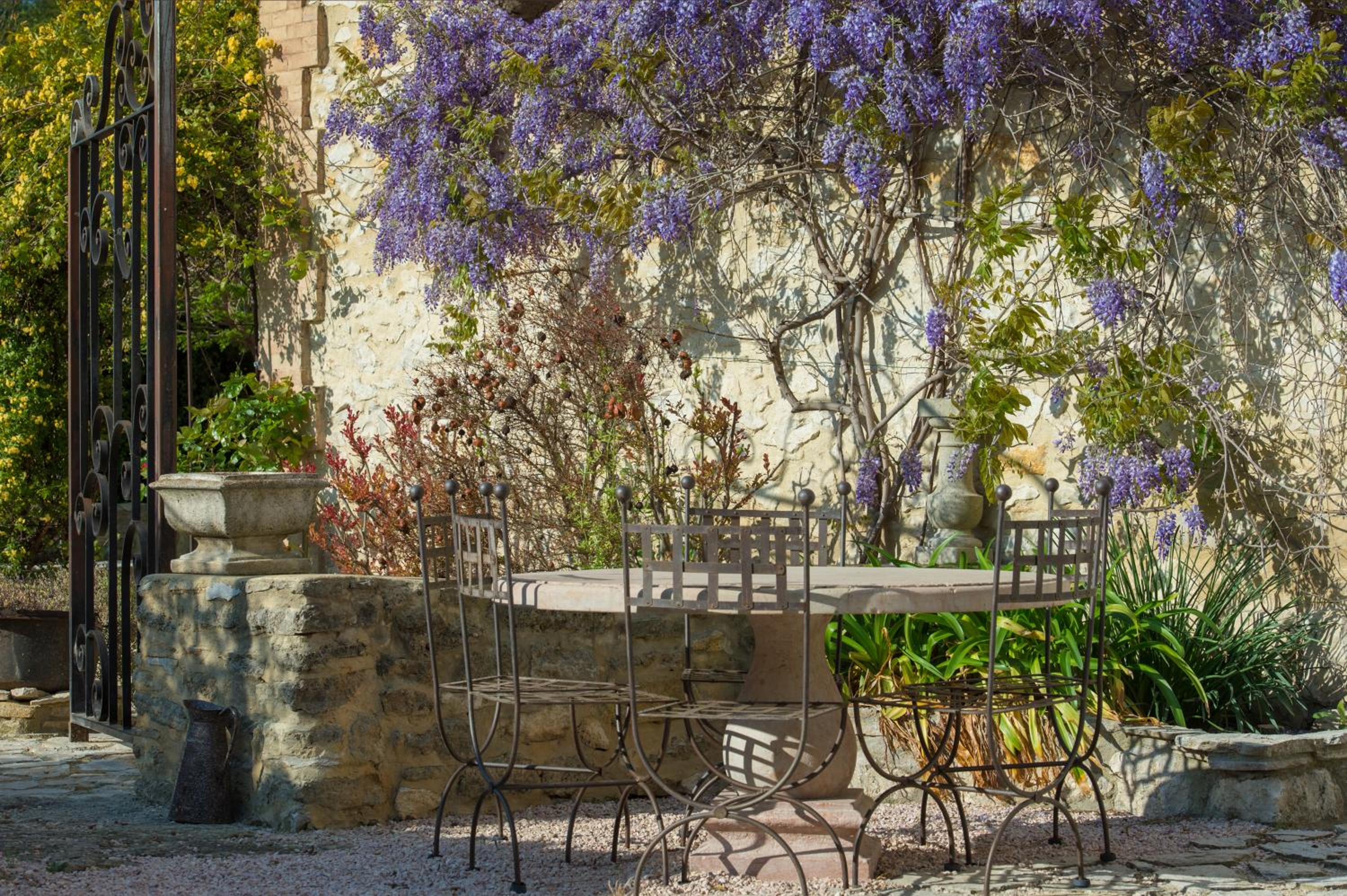outdoor BBQ area