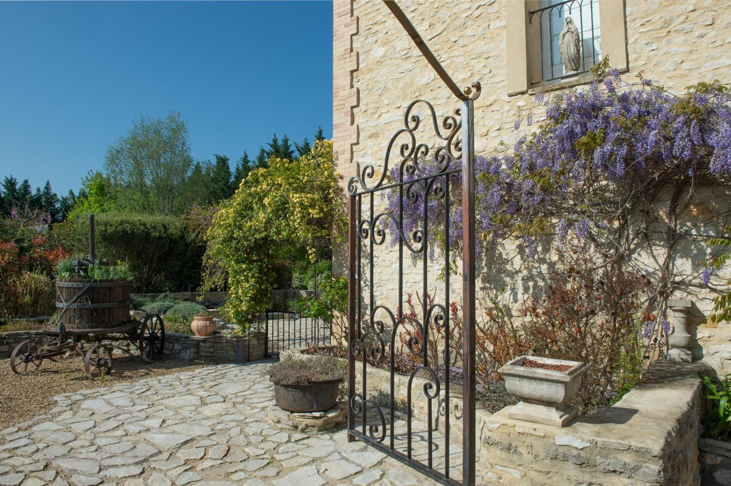 outdoor BBQ area