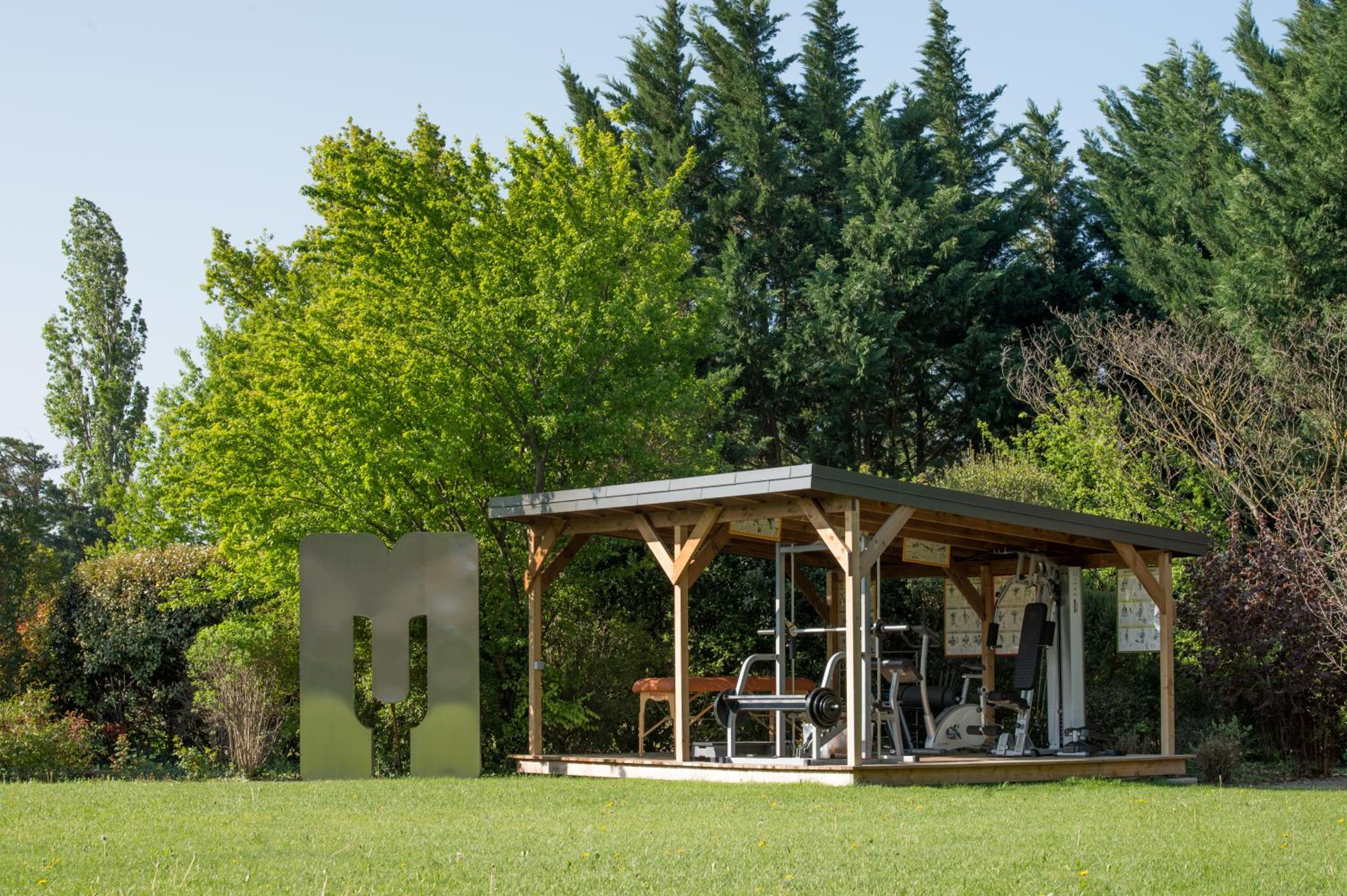 outdoor BBQ area