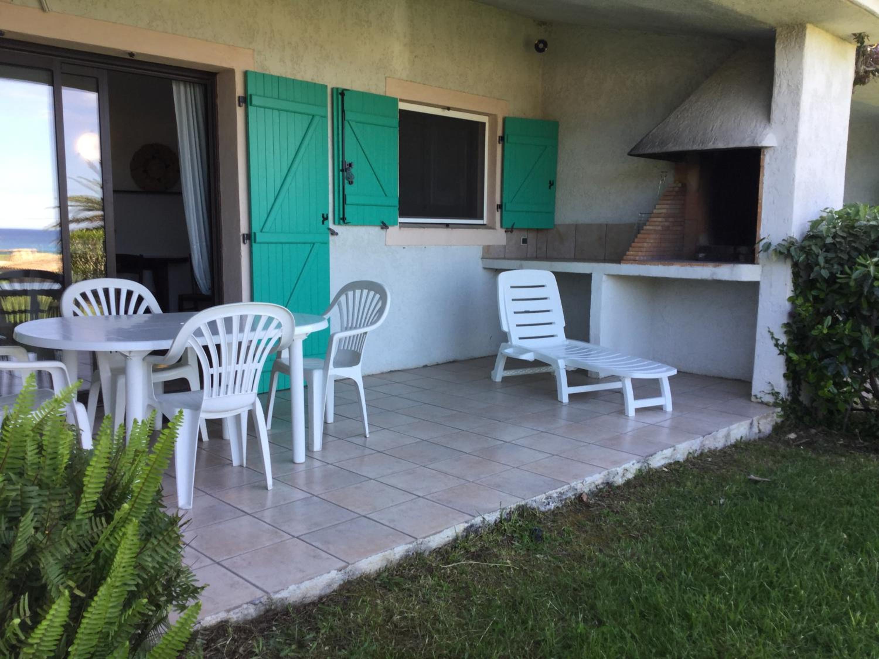outdoor BBQ area