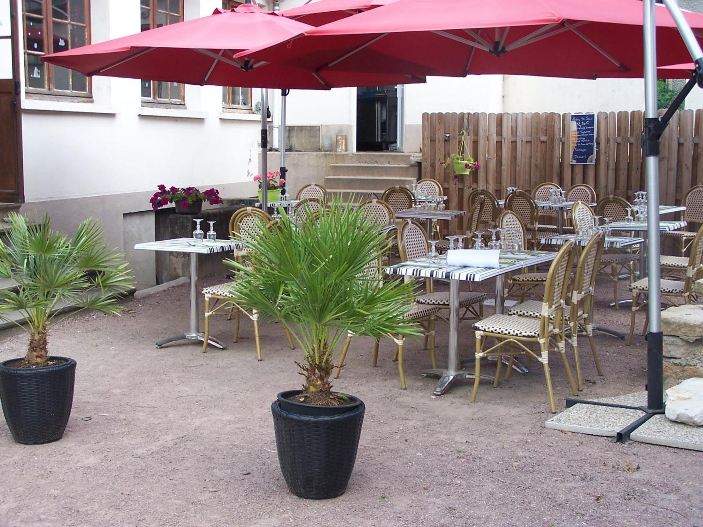 outdoor BBQ area