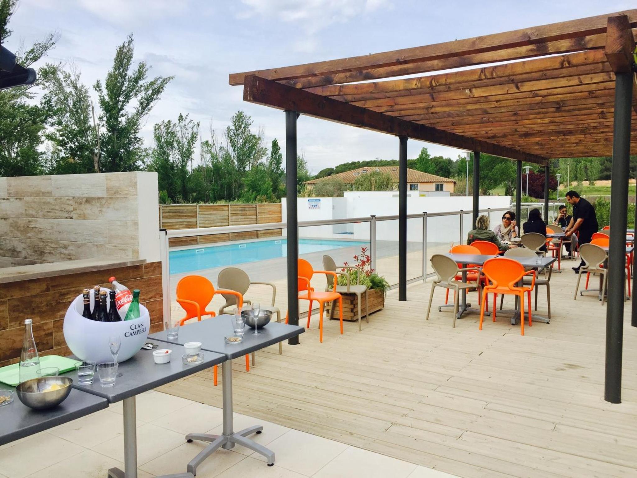 outdoor BBQ area