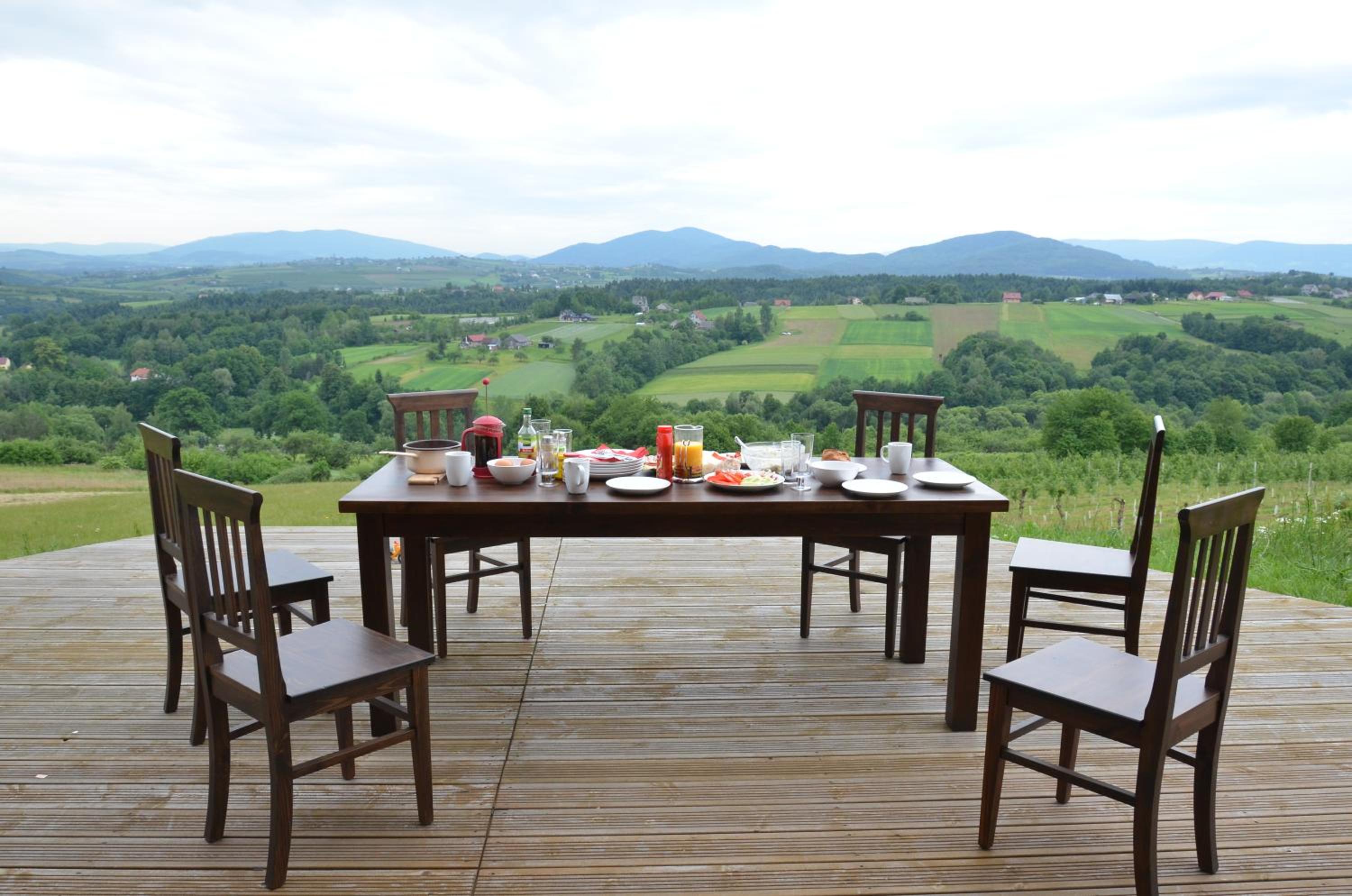 Fantastic View Vineyard Beskid Mountains view 4