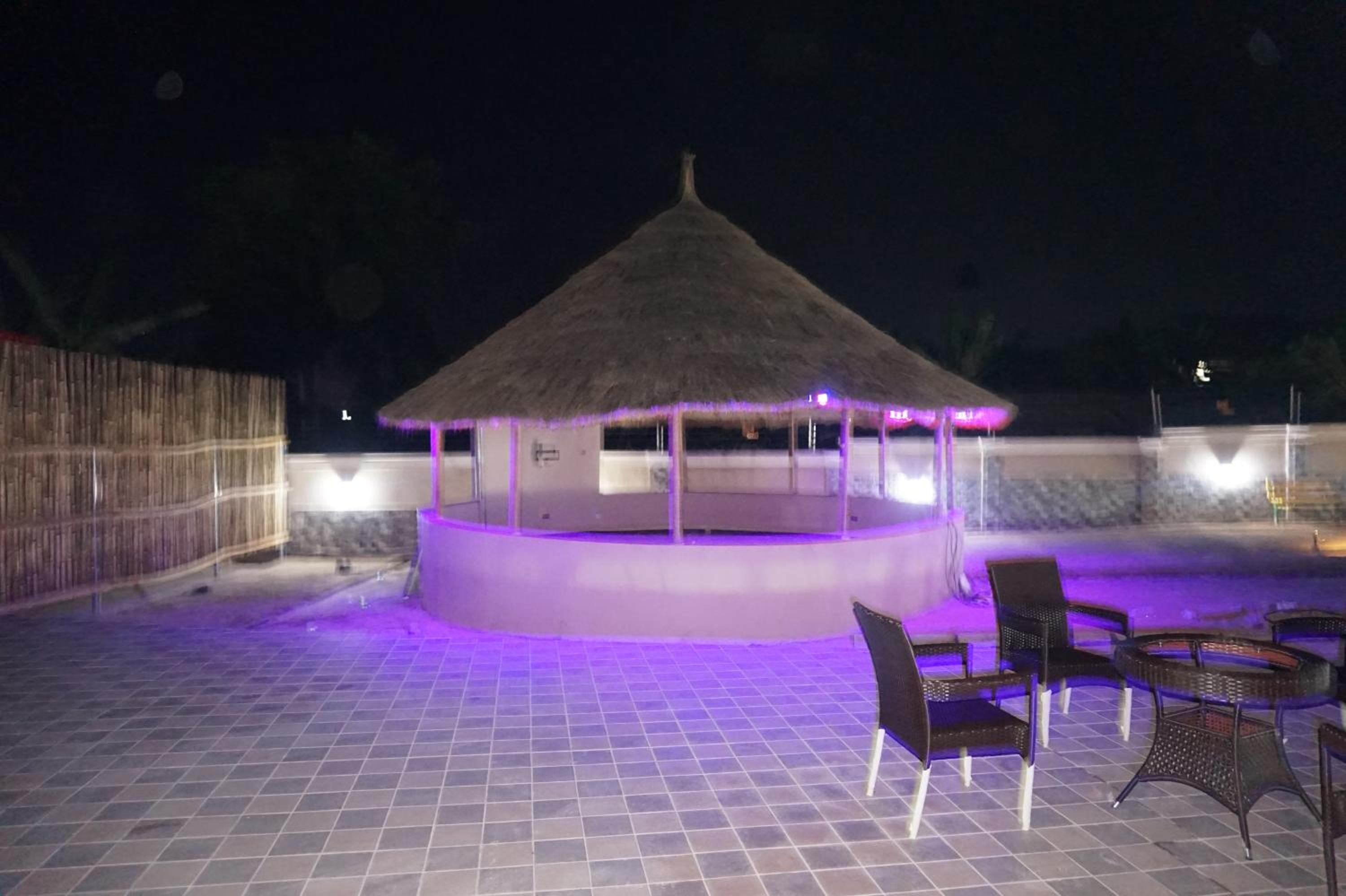 outdoor BBQ area