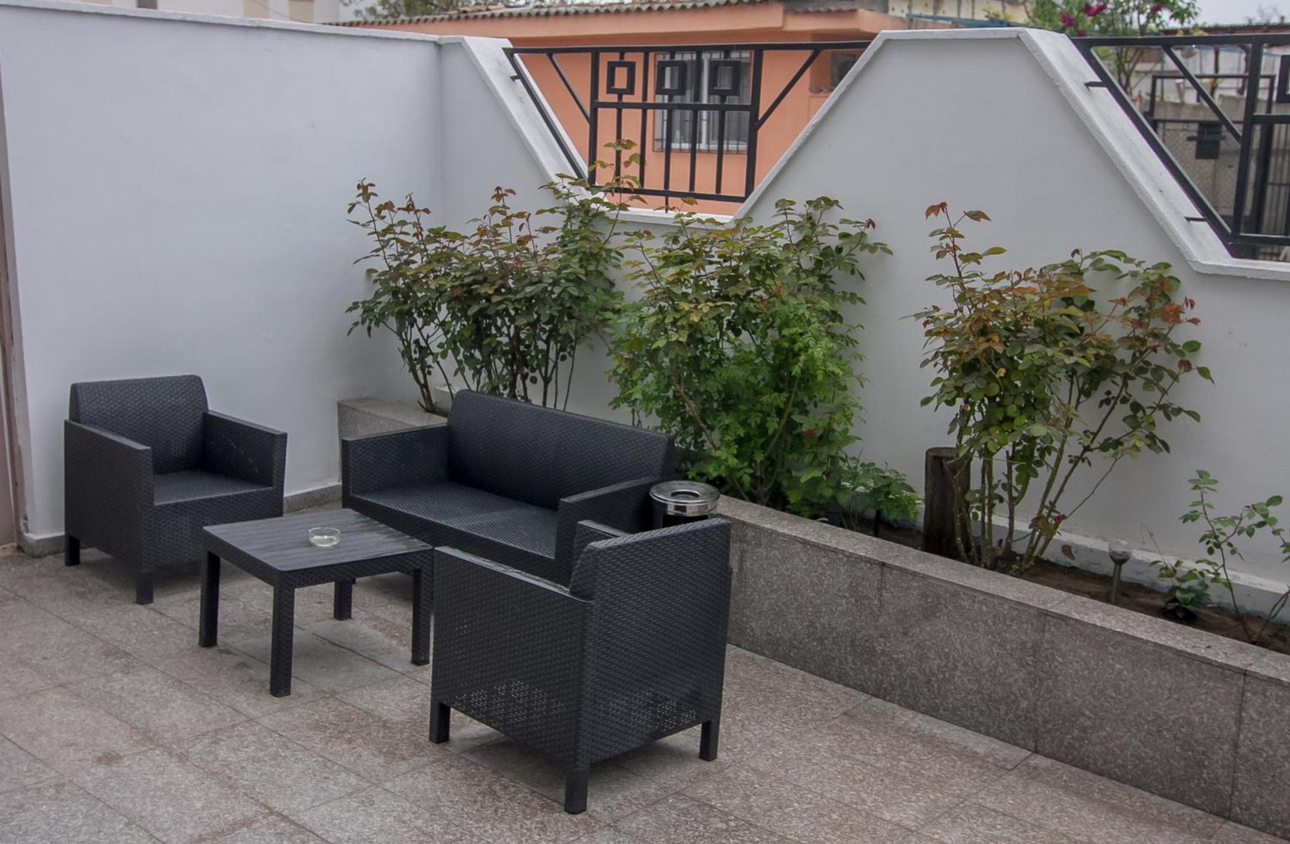 outdoor BBQ area