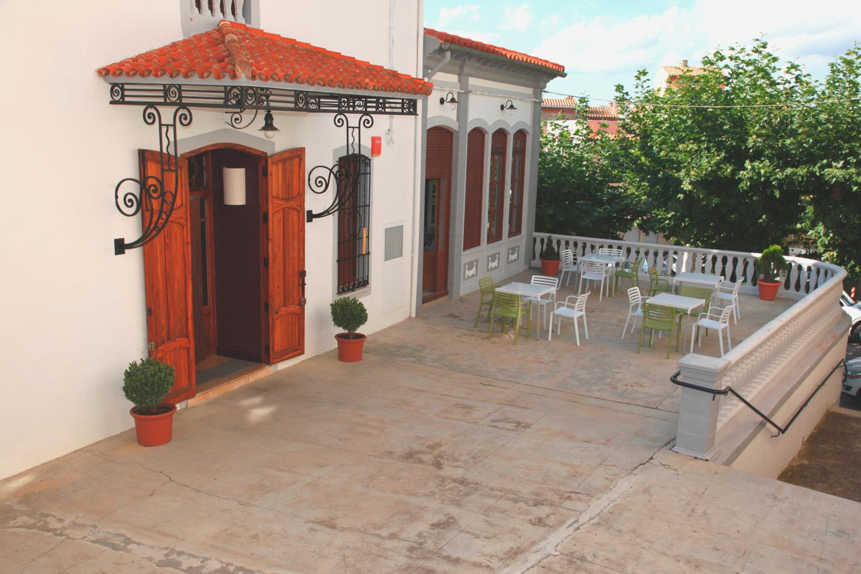 outdoor BBQ area