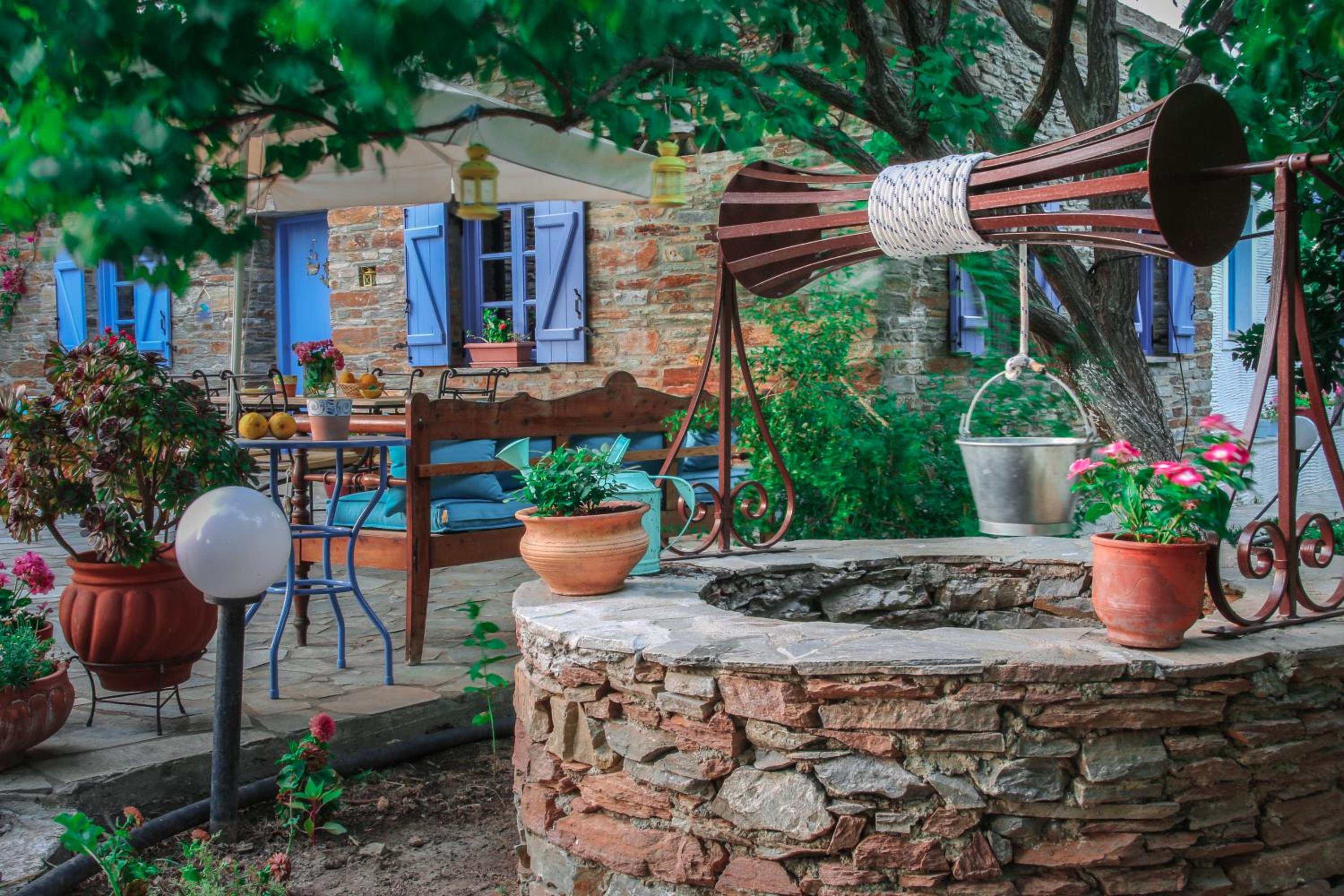 outdoor BBQ area