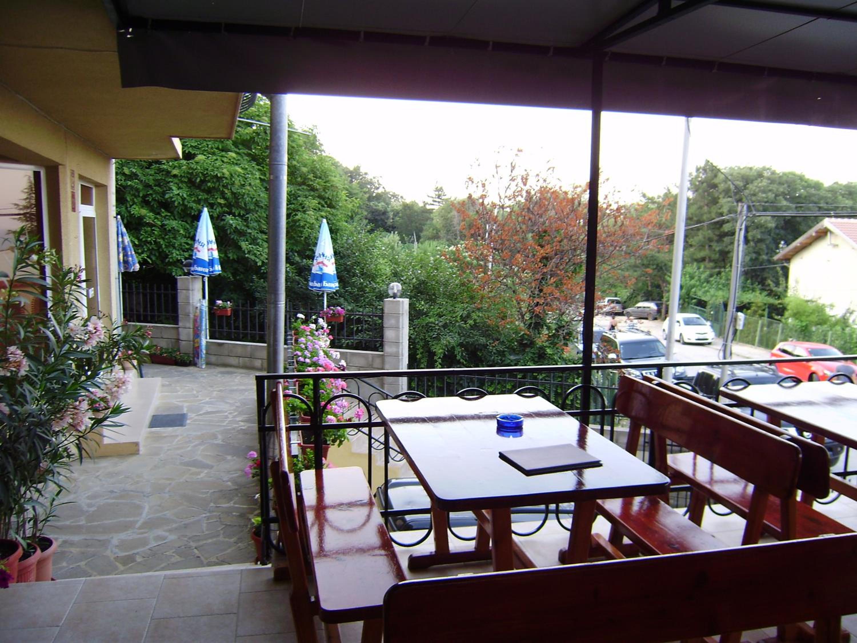 outdoor BBQ area