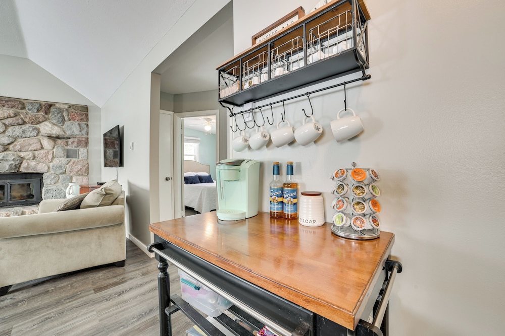 Dock & Views: Lake Mitchell Home in Cadillac!