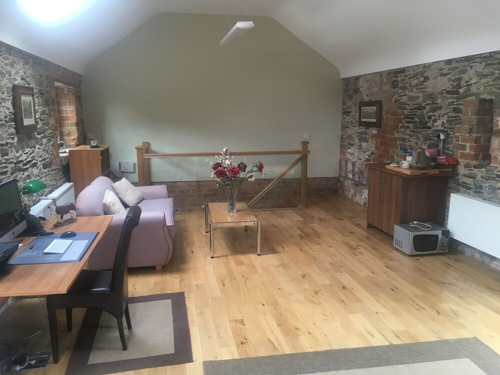 Period Coachhouse on organic farm view 5