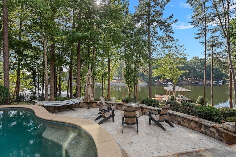 Livin' Large Lake Norman Estate w/ Pool, Dock, Game Room & Scenic Views