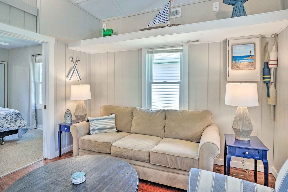 Chic Cottage w/ Private Yard: Steps to Beach! view 4
