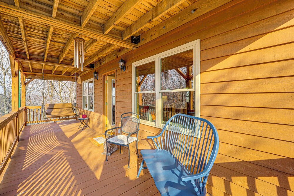 Deck & Views: Blue Ridge Mountain Cabin