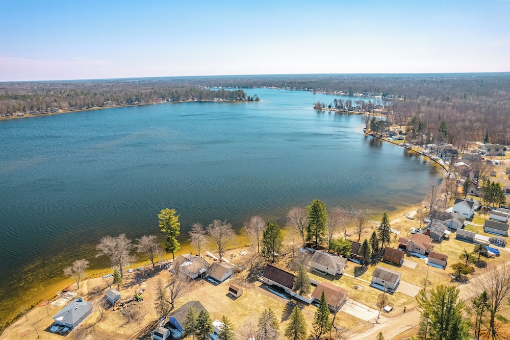 Deck & Scenic Views: Lakefront Cottage in Hale!