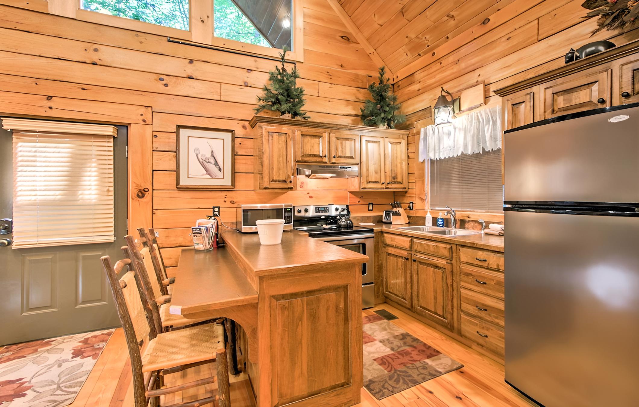 Rustic Smoky Mountain Cabin w/ Hot Tub & Fireplace view 2