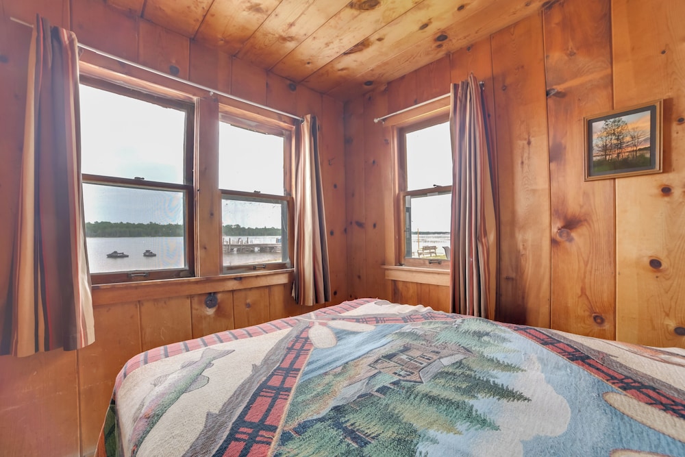 Dock & Beach Access: Lakefront Cabin in Cedarville