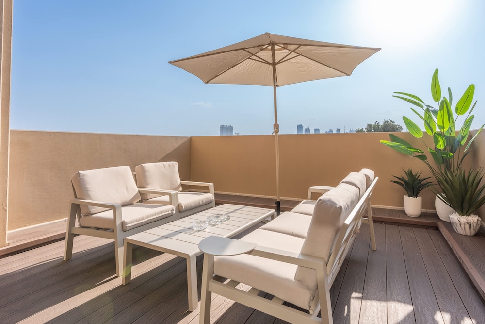 Bright Airy 1BR in Asayel 2 - Fits 4 Comfortably