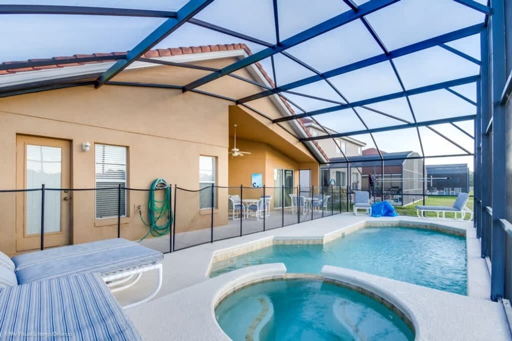 4bd Villa With Solar Heated Pool Near Disney No Resort Fee