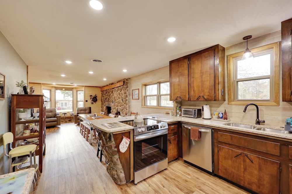 Near Blue Mountain Lake & ATV Trails: Cabin Escape