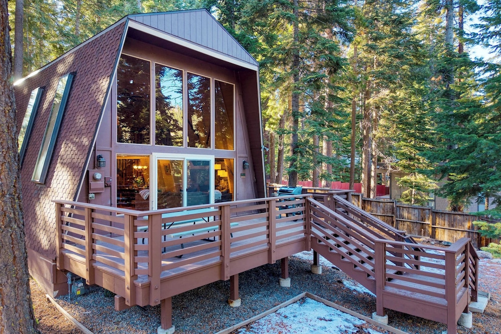 Lundy Bearden Serene Tahoe Retreat With Deck, Fireplace, and Forest Views