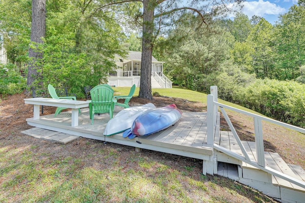 Private Dock + Fire Pit: Serene Lake Gaston Escape