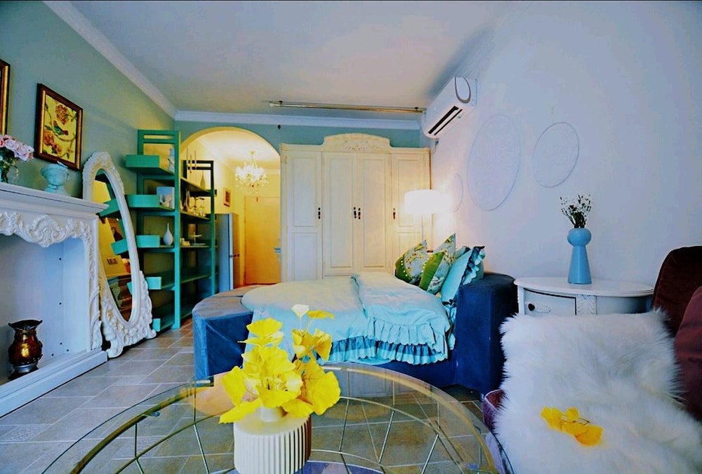 Avatar Green Queen Round Bed High Rise View Futian view 4