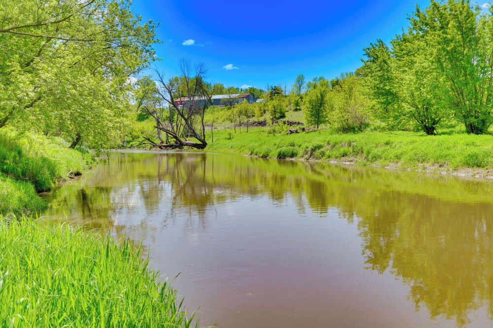 Geodesic Dome House: 18 Acres on Baraboo River! view 2