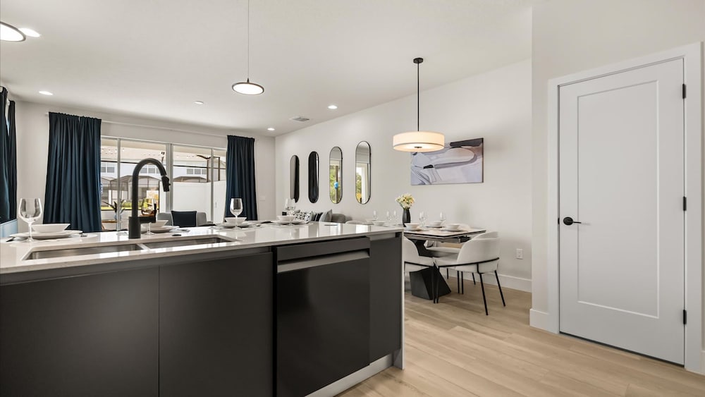 Contemporary 4BR Townhome With Pool Themed Rooms