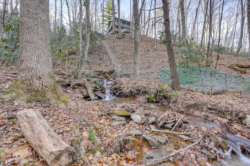 Creek On-site! Cabin 7 Mi to Cataloochee Ski Area