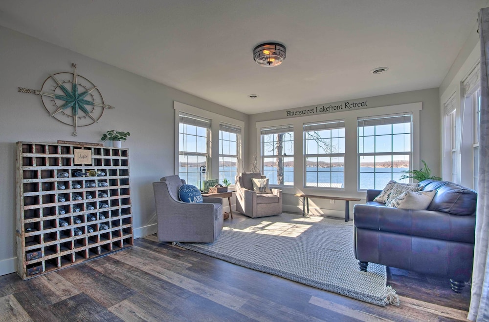 'bittersweet Lakefront Retreat' w/ Hot Tub & Dock! view 3