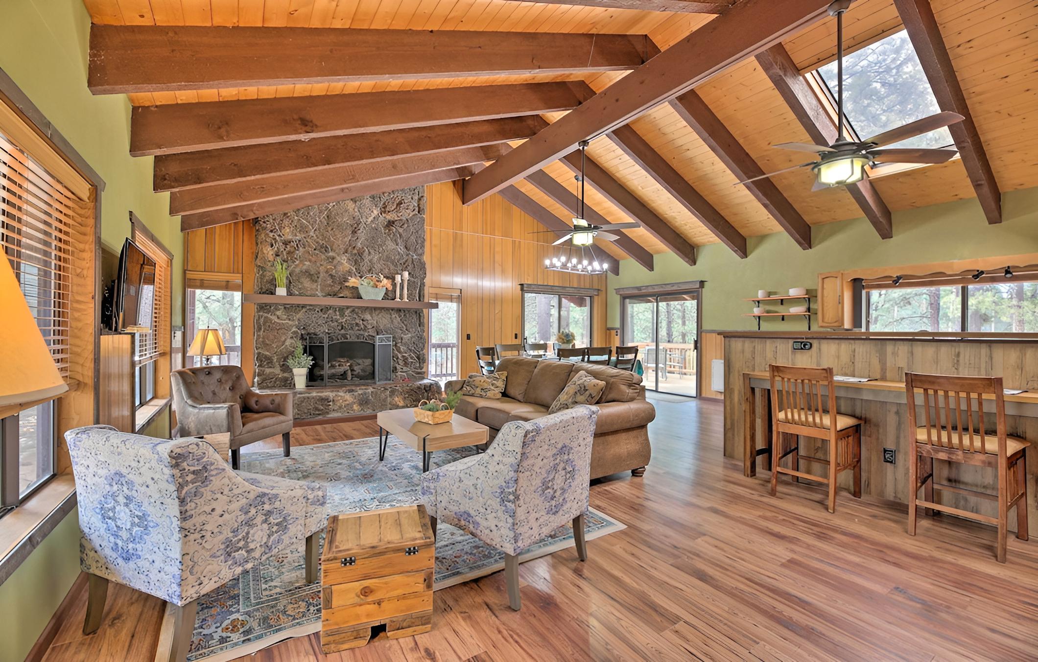 Rustic Pinetop Escape w/ Deck: Near Lakes & Trails view 5