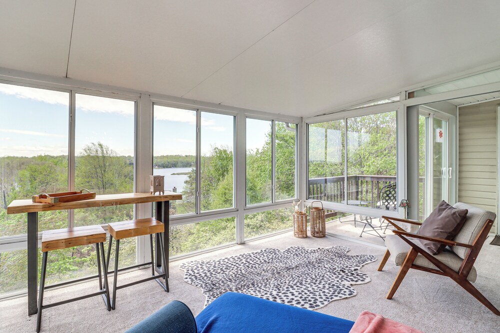 Lake-view Gem w/ Game Room in Long Pond!