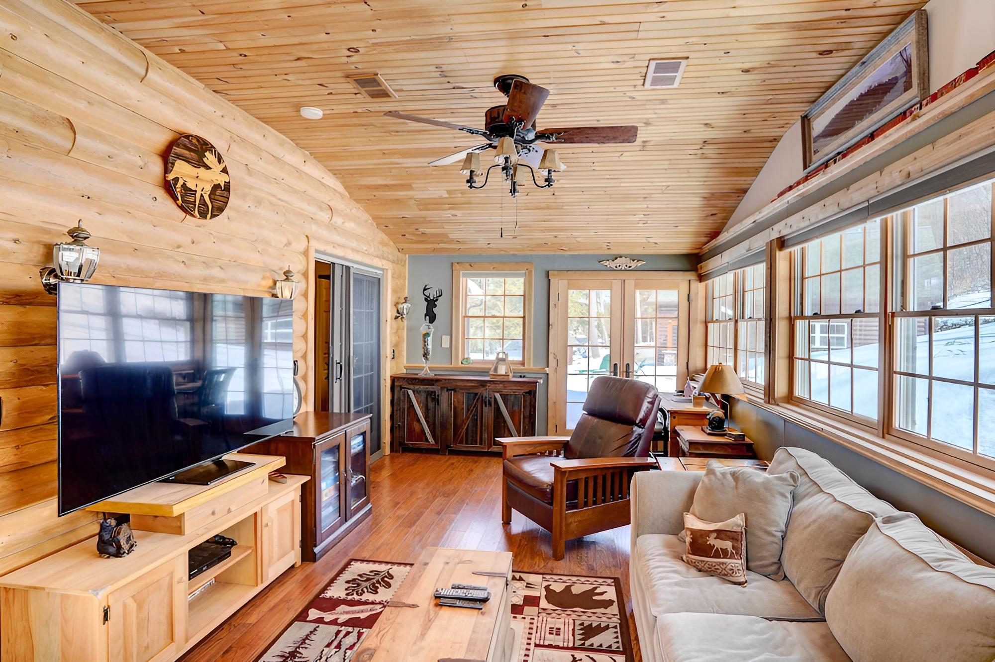 Riverfront Log Cabin on the Hudson w/ Private Dock view 5