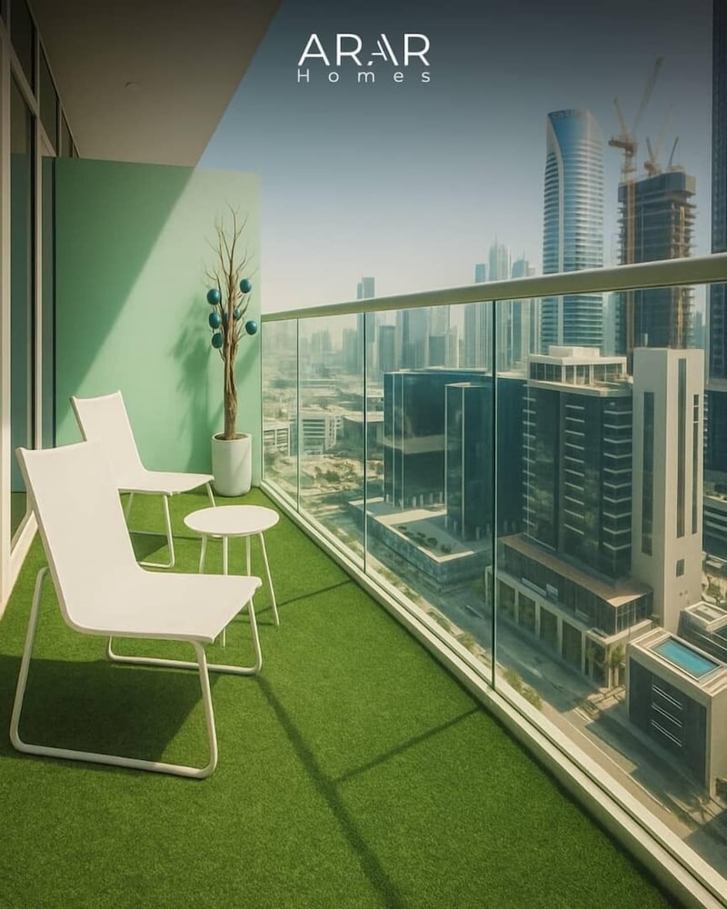 1BHK in Business Bay.Burj View.Balcony