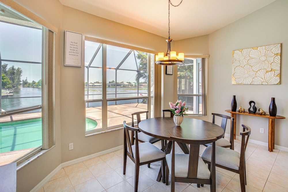 Dock & Outdoor Oasis: Waterfront Cape Coral Home
