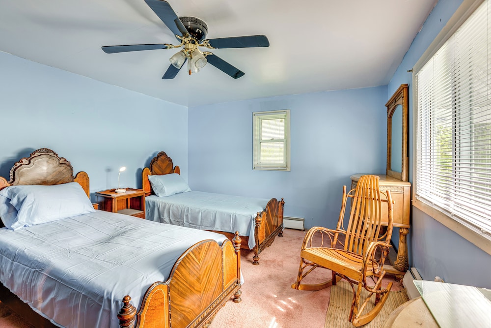 Lakefront Group Getaway w/ Dock in Baldwin!