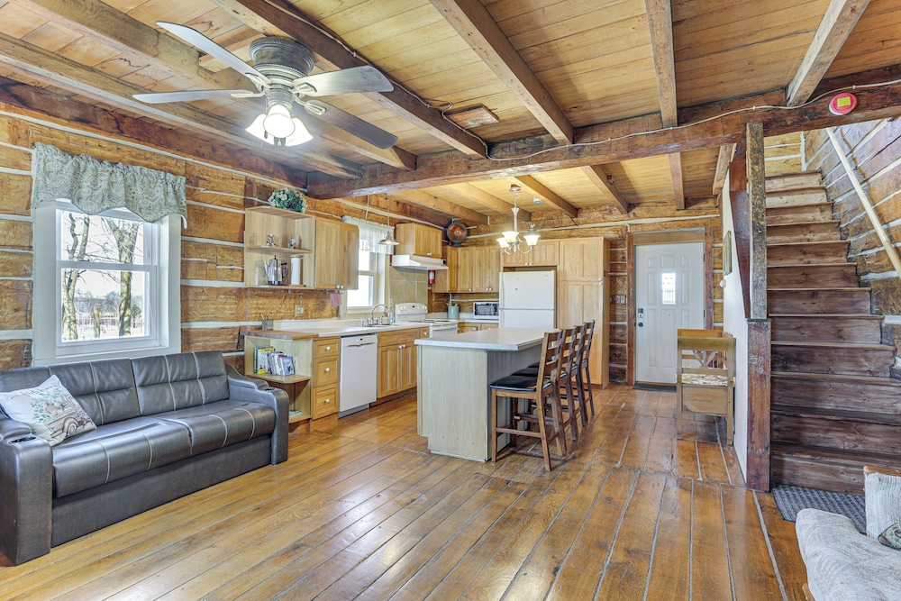 Historical Log Cabin on 80 Acres in Hartford!