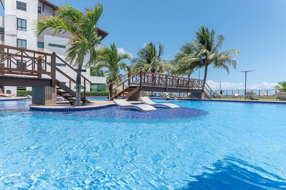 Flat beira mar-Com Churrasq-SH133