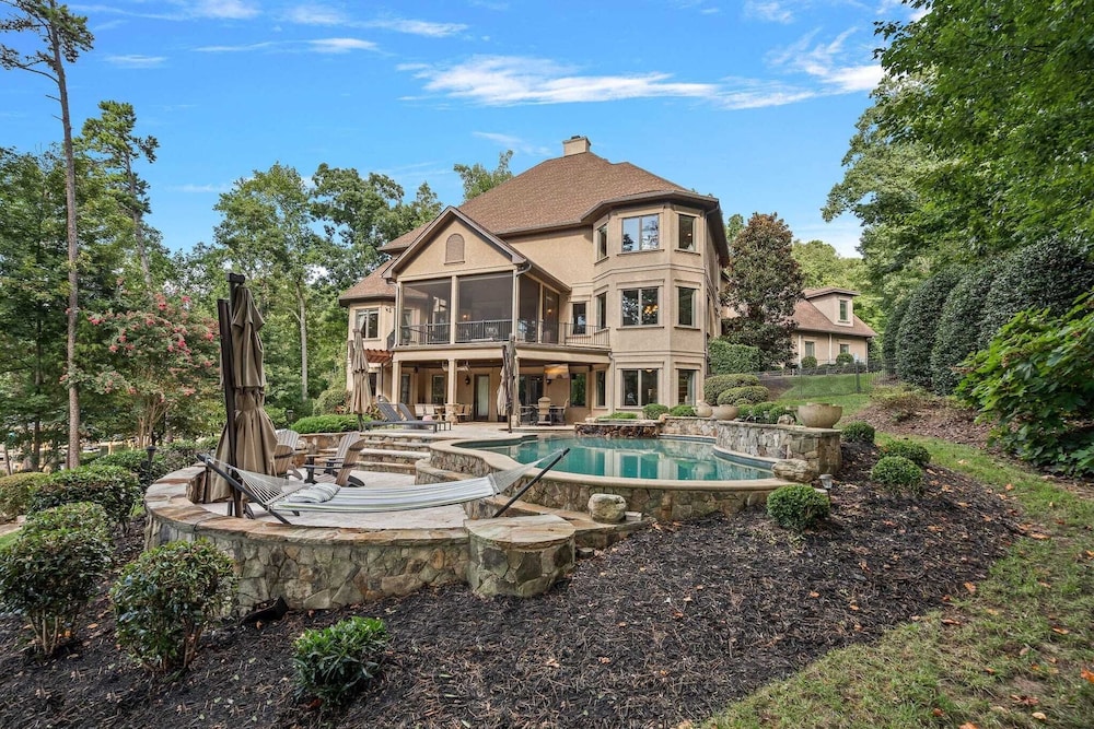 Livin' Large Lake Norman Estate w/ Pool, Dock, Game Room & Scenic Views