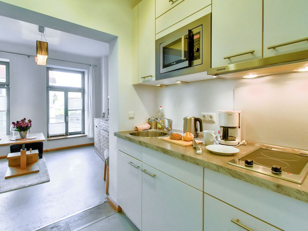Wismar Escape With View apartamento terraza Wismar — kitchen