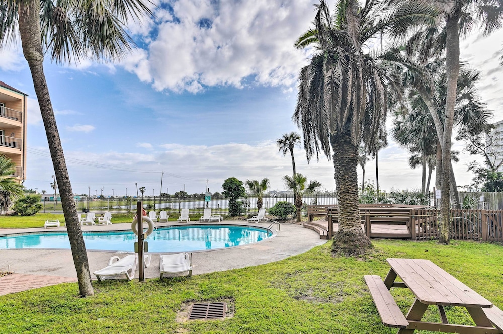 Across From Beach: Resort-style Galveston Condo