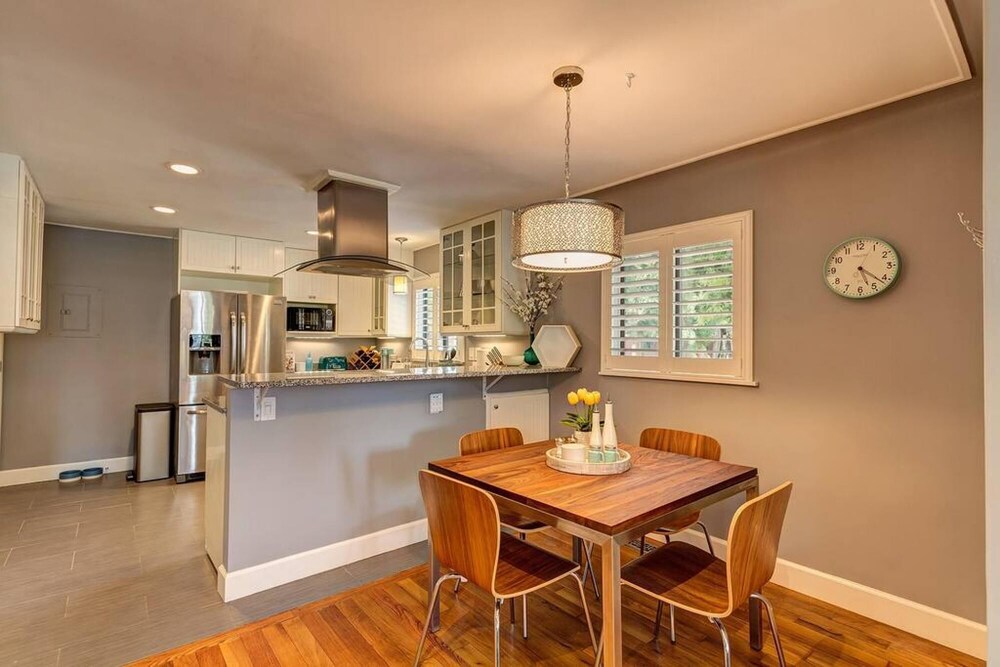 Modern Littleton Cottage 2 Blocks to Main Pets Fenced Backyard Firepit view 5